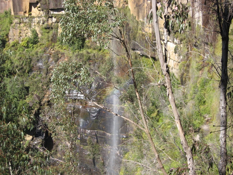 Rainbow in the Govett's Leap waterfall
